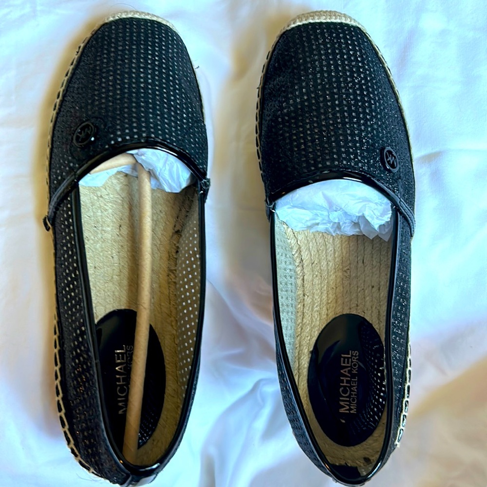 Michael Kors Kendrick Slip on loafers , black , size 8 . Brand new with box